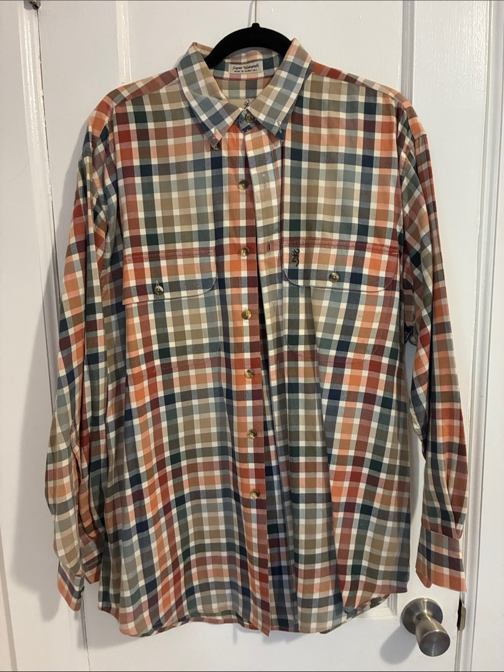 Classic Browning Men’s Plaid Button-Down Shirt in Multi-Color
